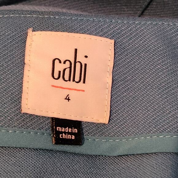 CAbi Sigourney Pencil Skirt Blue Ponte Knit Minimalist Stretch 3220 Women 4 - Picture 9 of 11